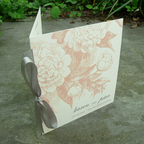 Rose Scroll Square Program Booklet