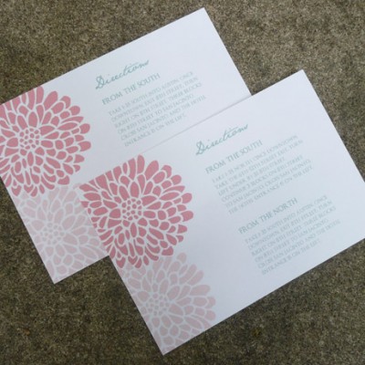 Chrysanthemum Enclosure Card Template