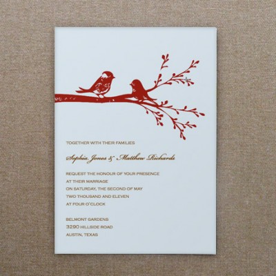 Love Birds A7 Invitation Template Read More