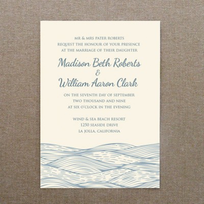 Waves A7 Invitation Template