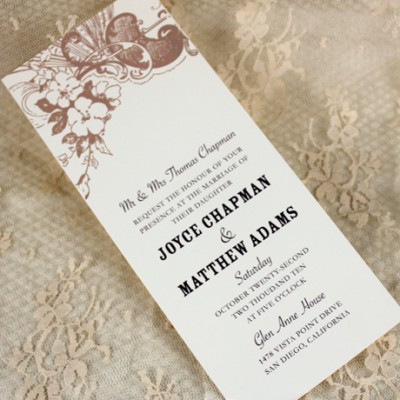 Vintage Carnival Tea Length Invitation Wedding Menu Read More