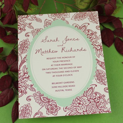 free love birds wedding invitation template