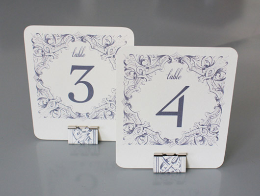 diy binder clip table card holders