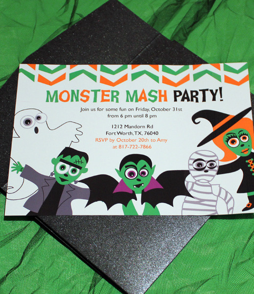 Monster Mash Printable Halloween Invitation Download Print Monster Mash Printable Halloween Invitation Download Print