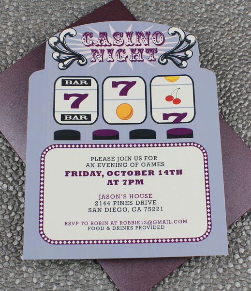 Slot Machine Casino Night Invitation Template Download Print Slot Machine Casino Night Invitation Template Download Print