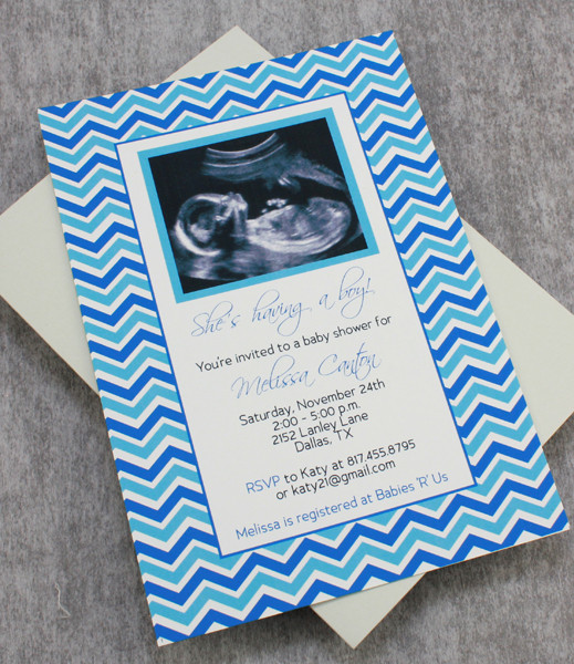 Baby Shower Invitation Template Boy Sonogram Print Baby Shower Invitation Template Boy Sonogram 1