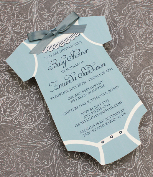 Baby Onesie Template For Baby Shower Invitations Baby shower ...