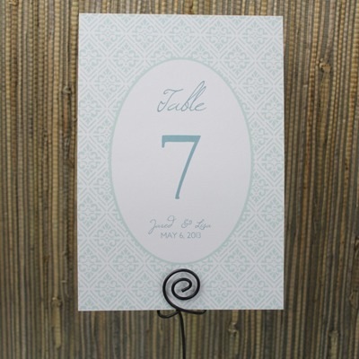 table number template retro diamond download print