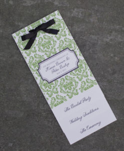 beach waves wedding program template layered style download print