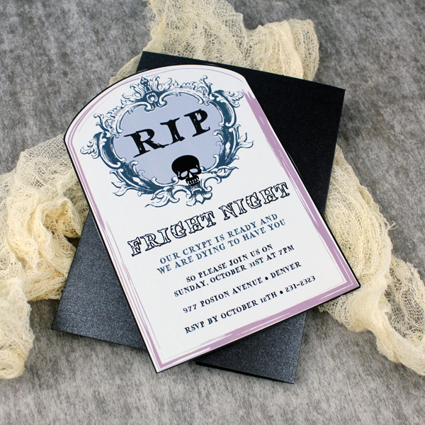 tombstone invitation