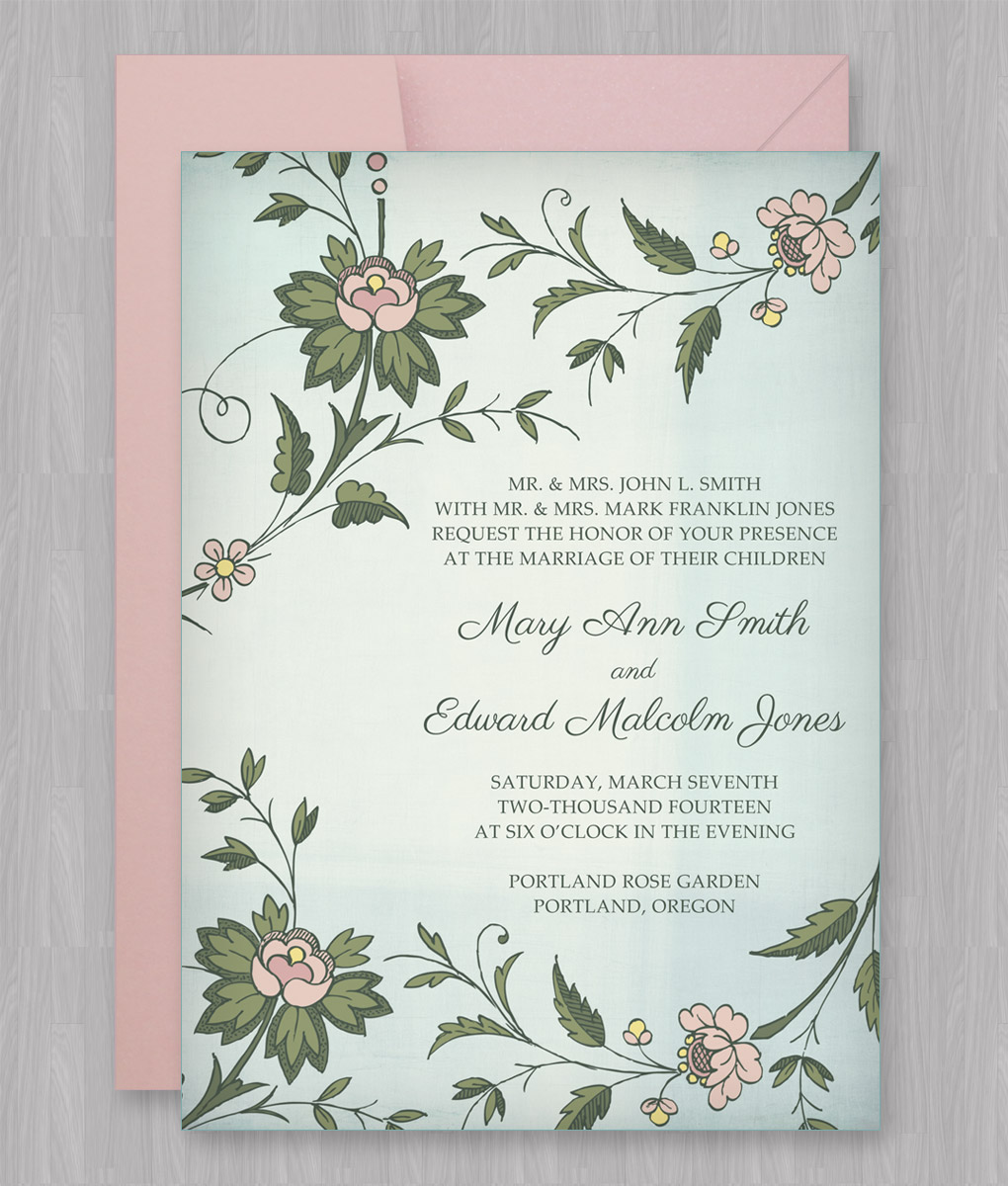 invitation template flowers watercolor templates floral program submissions affiliate fonts support