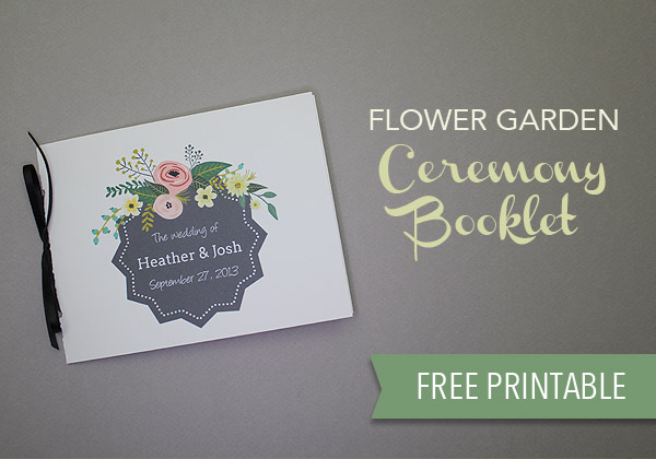 Free Booklet Wedding Program Template