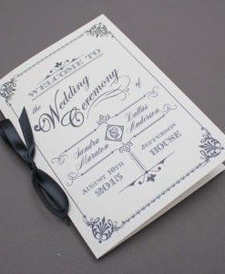 wedding ceremony pamphlet templates