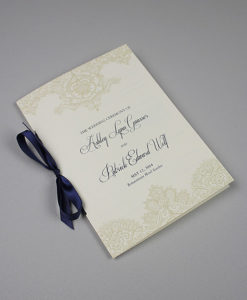 bi fold wedding programs
