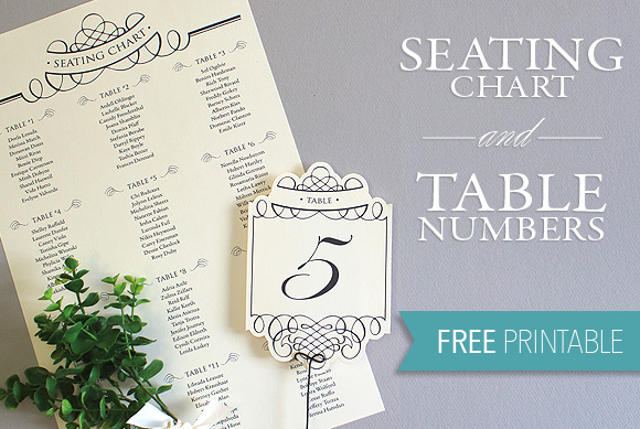 Downloadable Wedding Seating Chart