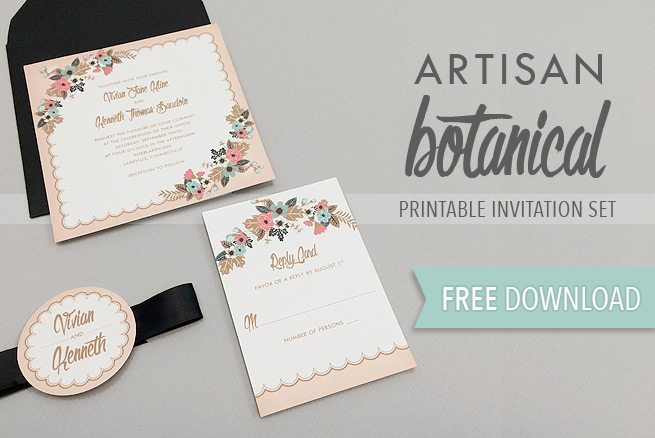 Free and printable wedding invitations