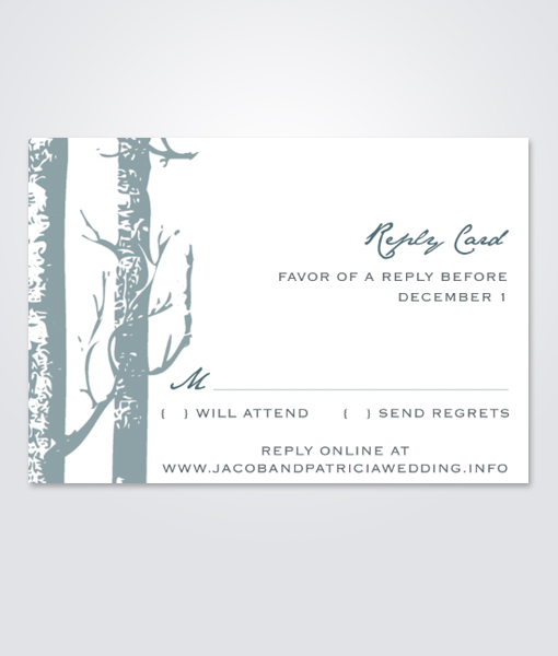 wedding reply card