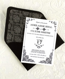 Invitations Print Vintage Iron Lace Wedding Invitation Template Print