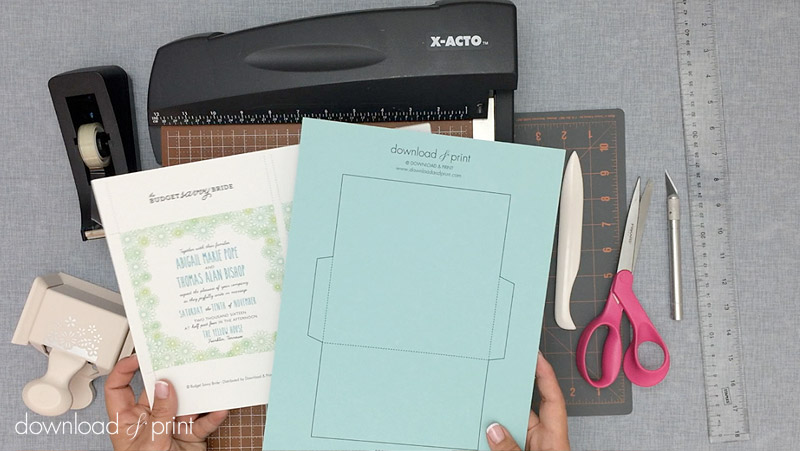 Free DIY Wedding Pocket Invite With Floral Cut Outs Free DIY Wedding Pocket Invite With Floral Cut Outs