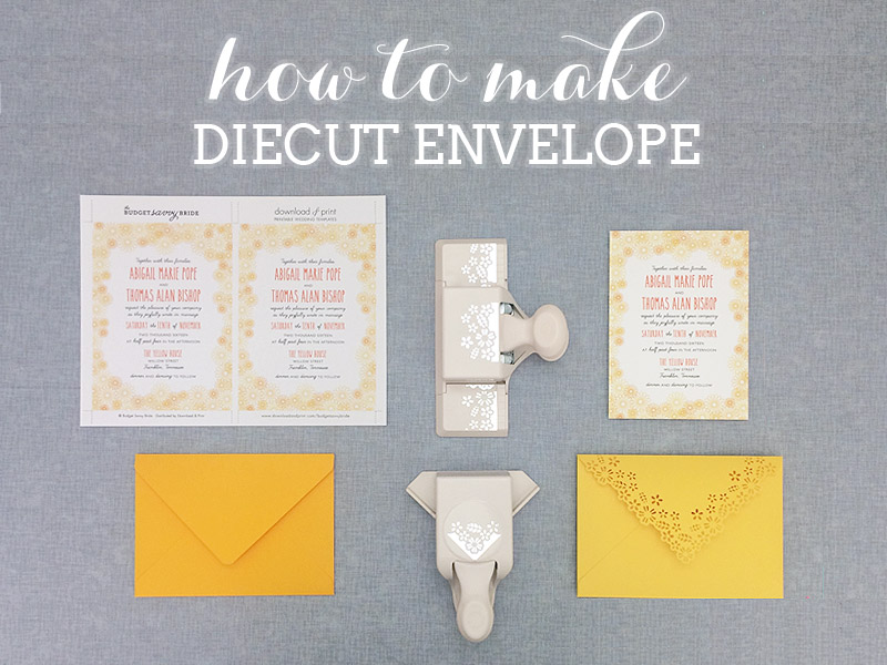 How to make a die-cut envelope - Download & Print