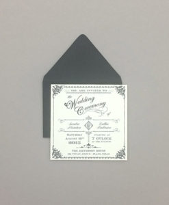 square wedding invitation template