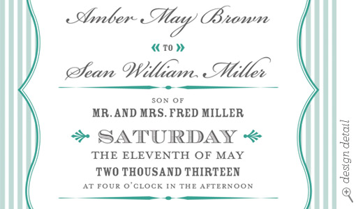 Download & Print: Amber Printable Wedding Templates Design Detail