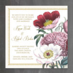 Vintage Poppy Invitation