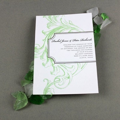 I chose Bickham Standard for the names in the Florid Scroll invitation template.
