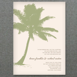 Printable Party Invitation - Palm Tree Beach Invitation