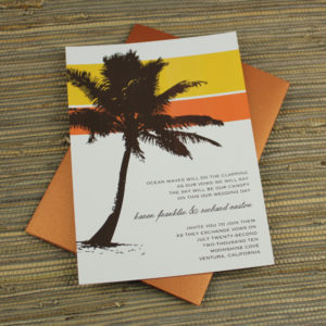 Palm Tree Invitation Template