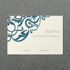 RSVP Template: Corner Scroll