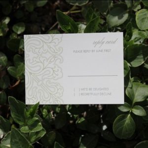 RSVP Template - Antique Lace Design