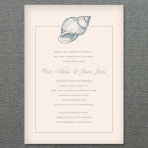 DIY Party Invitation - Conch Shell Invitation