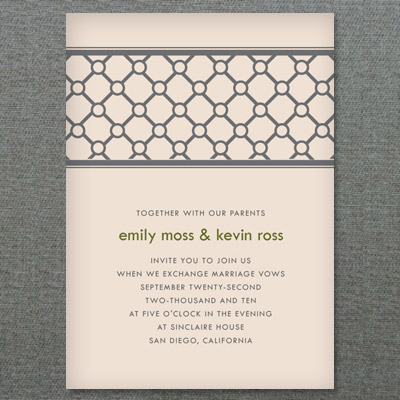 Printable Invitation with Modern Lattice Design | Download & Print