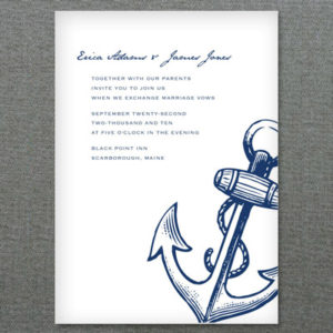 Nautical Anchor Printable Invitation Template