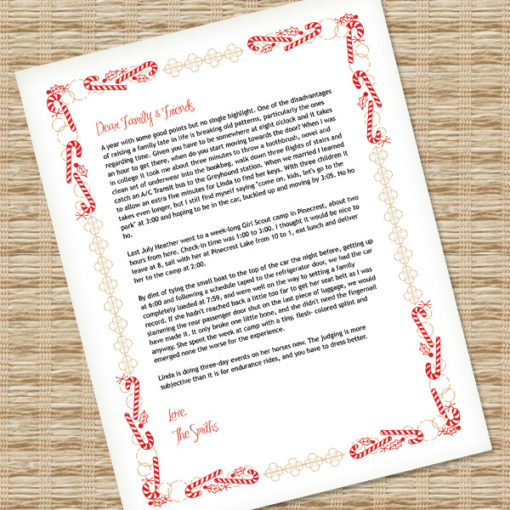 Christmas Letter Templates Microsoft Word