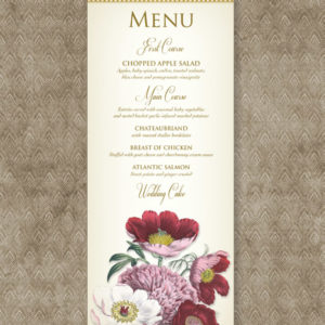 Red Poppy Menu Template