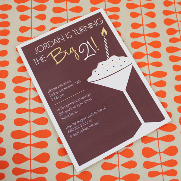 21st Birthday Invitation Template For Guys Download Print