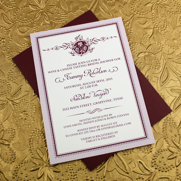 Wine Cheese Bridal Shower Invitation Template Print Wine Cheese Bridal Shower Invitation