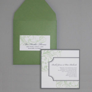 Invitation Template - Square Florid Scroll