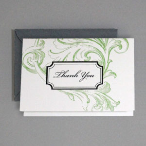 Thank You Template - Florid Scroll