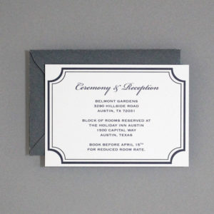 Florid Scroll Reception Card Template