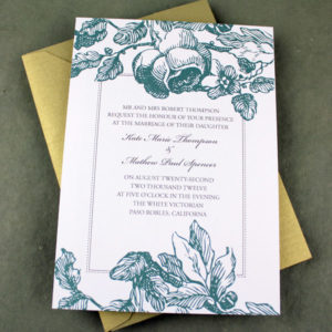 Flower Trellis Wedding Invitation Template