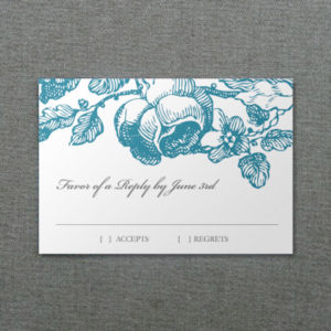 Flower Trellis Wedding RSVP Template