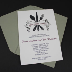 Invitation Template - Casual Rehearsal Dinner