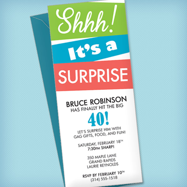 Surprise Birthday Party Invitations Templates Free Download 2