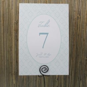 Table Number Template - Retro Diamond