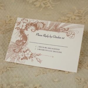 RSVP Card Template - Vintage Carnival Border Design