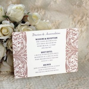 Reception Card Template - Vintage Carnival Edge Design