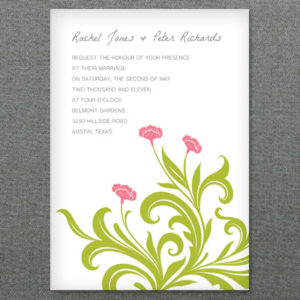 Deco Flower DIY Invitation Template